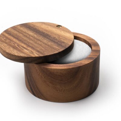 Ironwood Appalachian Salt Cellar, Acacia, 4" x 4" x 2.5"
