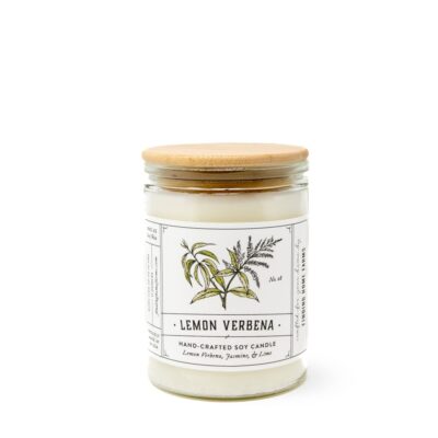 Soy Candle, Lemon Verbena, Fresh Scent: Large