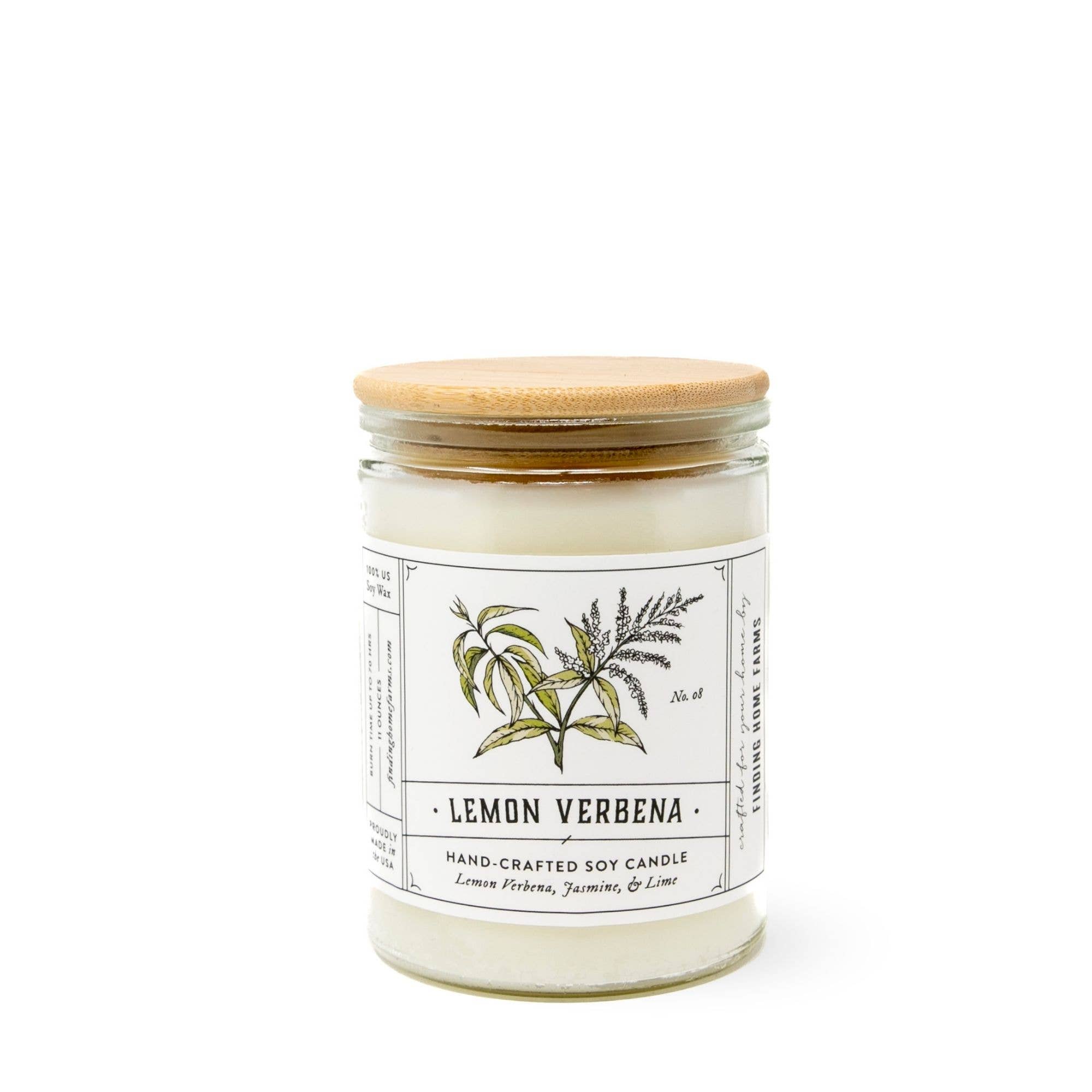 Soy Candle, Lemon Verbena, Fresh Scent: Large