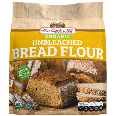 Organic Unbleached Bread Flour, 48 oz Bag