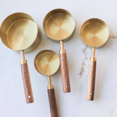 Wood Handle Measuring Cups Set