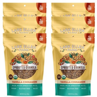 Lark Ellen Vanilla Cinnamon Sprouted Granola (Grain-Free) 8 oz bag