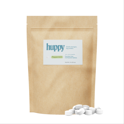 Fluoride-Free Toothpaste Tablets | Bulk 32oz | Peppermint