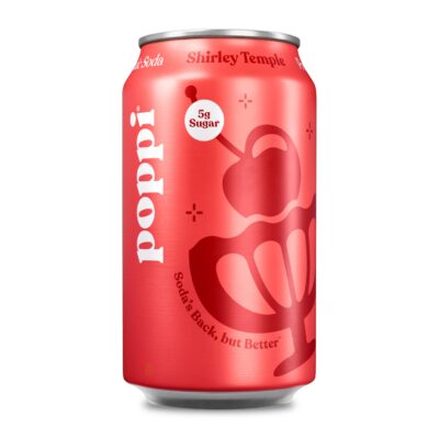 Poppi Prebiotic Soda, Shirley Temple, 12oz